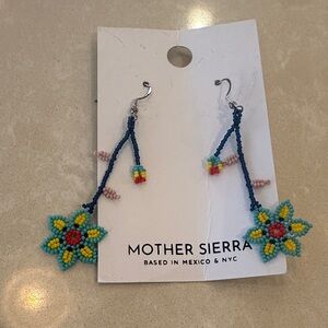 Mother Sierra beaded Neptune earrings